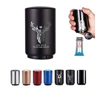 Suoxu - Apribottiglie Magnetico Automatico in Acciaio Inox per Vino, Birra e Soda da Cucina (Testa di Cervo)