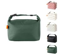 SUOXU Borsa per il pranzo alla moda per uomo e donna, riutilizzabile, isolata e a prova di perdite, borsa termica per bambini, ragazze, ragazzi e adulti, 8 l (verde)