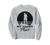 SUP Girl My Happy Place I Sport Acquatici Stand Up Paddleboard Felpa