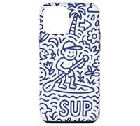 SUP Surf Stand Up Paddle Board paddling Doodle-fun Supboard Custodia per iPhone 12 mini