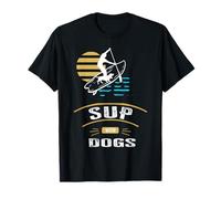 SUP With Dogs The Water Sport Paddle Maglietta