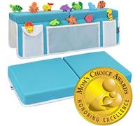 Supa Ant Set di Ginocchiere e gomitiere da Bagno - L'unico inginocchiatoio e poggiagomiti Certificato sul Mercato - 6 Ventose, 5 Tasche (Organizer), Spessore 3,8 cm Antiscivolo, Gancio per Gioielli