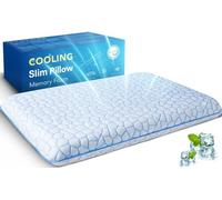 SUPA MODERN Pillow piatti ultra sottili per il sonno, Cooling Slim Pillow Memory Foam Pillow Pillow 2,25 pollici Height Ultra Thin Pillow, Pillow Low Profile Sleeper for Stomach Back Sleeper with