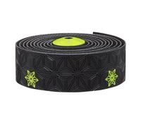 SUPACAZ Super Sticky Kush Galaxy 2,5 mm fascia manubrio neo giallo stampa/ano giallo tasselli (2.5 mm)