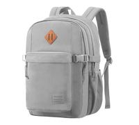 SUPACOOL Zaino casual leggero per uomini e donne, zaino grande per scuola ragazzi e ragazze, Grigio chiaro, 16.5 Inch