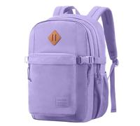 SUPACOOL Zaino casual leggero per uomini e donne, zaino grande per scuola ragazzi e ragazze, Viola, 16.5 Inch