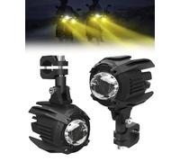 SUPAREE Faretti Fendinebbia Moto Faretti LED Supplementari Moto faretti supplementari gialli con cablaggio 3200K IP68 impermeabile 9-30V per R1200GS F800GS F650 LC ADV 1190 1190R 1290