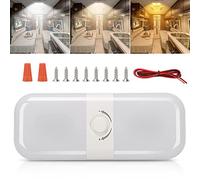 SUPAREE Plafoniera LED 12V con Interruttore e Dimmer - Luce Bianca Calda/Bianca/Gialla Tre Colore (1 Pezzo)