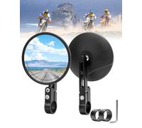 SUPAREE Specchietti Moto Specchietti Moto Omologati Universali Specchietto Pieghevole Omologato Adatto a Manubri con Diametri di 22 mm e 25,4 mm per Scooter Cruiser