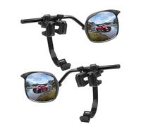 SUPAREE Specchietti Roulotte Specchietti Retrovisori per Roulotte Specchietti per Roulotte Convesso con Copertura Antipioggia per Tutti i Tipi Di Veicoli Comuni (2 Pezzi)