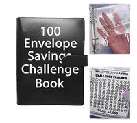 Supatmul 100 Envelope Challenge Binder | Easy And Fun Way to Save $5,050 | 100 Envelope Savings Challenge Binder | Budget Binder with Cash Envelopes | Budget Planner Book for Budgeting & Saving Money