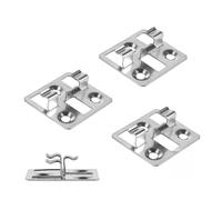 SUPAWAY 100 pezzi Clip di fissaggio per assi WPC in acciaio inossidabile, Clip per terrazzi compositi, distanziatori nascosti per fissaggio assi WPC/BPC (Argento, Spaziatura 3mm, Altezza 7mm)