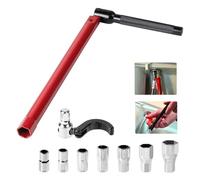 SUPAWAY 9 Chiave rubinetto lavello Chiavi per dadi dei rubinetti set 13 mm Chiave per rubinetto sottolavello Adattatore 8-17 mm strumento Chiave regolabile per lavabo per l'installazione dei rubinetti
