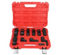 SUPAWAY Set di 12 chiavi sonde lambda, sonda lambda, chiave a bussola, con 22mm, 27mm, 29mm, dado e chiave a sensore di ossigeno da 7/8 pollici, strumento sonda lambda (12 pezzi)