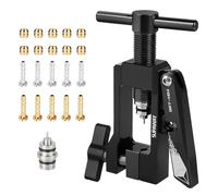 Supaway Tubo hidráulico de Bicicleta Accesorio de inserción de Aguja Conductor Herramienta con Cortador de Manguera hidráulica - Cortatubos e insertador de agujas 2-en-1 manguera hidráulico (Negro)