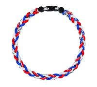 SUPBOMM Collane in corda da baseball, collana intrecciata con colori della squadra di baseball, regali per squadre, One Size ( 18" ), Nylon Silicone, Nessuna pietra preziosa
