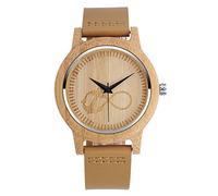 SUPBRO Orologio da Uomo Quarzo Orologio da Uomo e donne in Legno con cinturino in pelle infinito ancora
