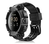 SUPCASE Cinturino per Google Pixel Watch/Pixel Watch 2 41 mm (2022/2023) [Unicorn Beetle Pro] Bumper con cinturino di ricambio protettivo robusto con cinturino di cinghia, nero, Classico