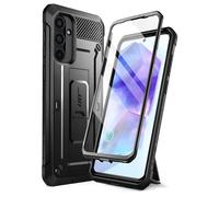 Supcase Cover completa per Samsung Galaxy A55 anti-urto cavalletto supporto, Nero