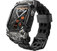 SUPCASE Cover con Cinturino Rugged Compatibile con Apple Watch Series 11 (2025) /10 (2024) 46mm, [Resistente ai Graffi] Robusta Custodia Sportiva da Uomo con Cinturino Regolabile (Nero)