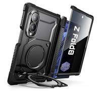 SUPCASE Cover Magnetica per Galaxy Z Fold 8 con Supporto, Antispia Nero | [Compatibile con MagSafe] Pellicola Protettiva Antispia Integrata [Protezione Cerniera] 360° di Grado Militare (UB Grip)