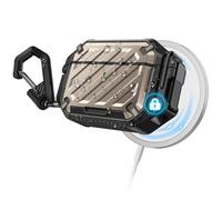 SUPCASE Cover per AirPods Pro 3 con Blocco e Moschettone, [Impermeabile IP68] [Supporta la Ricarica Wireless] Custodia Protettiva Anti-Graffio per AirPods Pro 3a Generazione (Deserto)