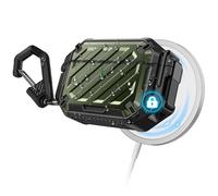 SUPCASE Cover per AirPods Pro 3 con Blocco e Moschettone, [Supporta la Ricarica Wireless] Custodia Protettiva Anti-Graffio per AirPods Pro 3a Generazione (Verde)