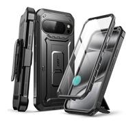 SUPCASE Cover per Google Pixel 10 Pro con pellicola di Protezione, [Supporto Integrato e Clip per Cintura] [Protezione di Grado Militare] Custodia completa per Pixel 10 Pro 2025 (Nero)