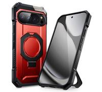 SUPCASE Cover per Google Pixel 10 Pro XL con Supporto (Unicorn Beetle Grip), [Compatibile con MagSafe] [Protezione di Grado Militare] Custodia Magnetica Resistente per Pixel 10 Pro XL 2025 (Rosso)