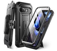 SUPCASE Cover per Google Pixel 9A con Pellicola Protettiva per Schermo, [Supporto Integrato e Clip per Cintura] [Protezione di Grado Militare] Custodia Completa per Pixel 9A 2025 (Nero)