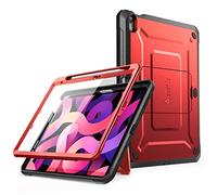 SUPCASE Cover per iPad 11a Generazione Chip A16 11 Pollici 2025 / iPad 10a Generazione 10.9 Pollici 2022, Custodia con Pellicola Protettiva, [Supporto Integrato e Porta Matita],Rosso