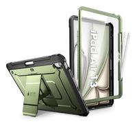 SUPCASE Cover per iPad Air 13 pollici M3/M2 2025/2024 con Portapenne, [con Proteggi Schermo e Supporto] [Protezione di Grado Militare] Cover Robusta per iPad Air 13 pollici (Verde)