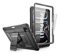 SUPCASE Cover per iPad Pro 11 Pollici M4 2024 5a Generazione con Portapenne, [con Protezione Schermo e Supporto] Cover Robusta per tutto il corpo per iPad Pro 11 Pollici M4 2024 (Nero)