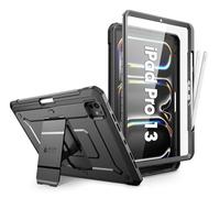 SUPCASE Cover per iPad Pro 13 Pollici M4 2024 con Portapenne, [con Protezione Schermo e Supporto] Cover Robusta per tutto il corpo per iPad Pro 13 Pollici M4 2024 (Nero)