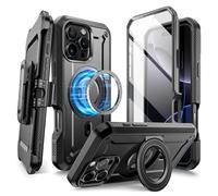 SUPCASE Cover per iPhone 16 Pro Max 2024 con Supporto (UBPro Mag), [Compatibile con MagSafe] [Proteggi Schermo e Clip da Cintura Integrati] Custodia Magnetica per iPhone 16 Pro Max 2024 (Nero)