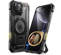 SUPCASE Cover per iPhone 16 Pro Max 2024 con Supporto (Unicorn Beetle Grip), [Compatibile con MagSafe] [Protezione dalle Cadute di Grado Militare] Custodia Magnetica Robusta e Resistente (Nero)