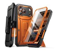 SUPCASE Cover per iPhone 17 Pro Max con Pulsante di Controllo della Fotocamera, [con Supporto e Protezione per lo Schermo] [Protezione di Livello Militare] Cover Resistente a 360 Gradi (Arancione)