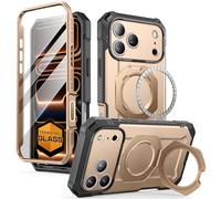 SUPCASE Cover per iPhone 17 Pro (UBGrip Pro), [Pellicola Temperata Integrata e Supporto] [Compatibile con MagSafe] - Custodia Magnetica a Protezione Totale per iPhone 17 Pro (Deserto)