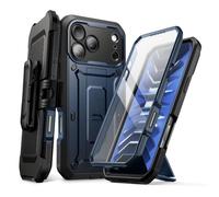 SUPCASE Cover per iPhone 17 Pro 6.3'' con Pulsante di Controllo della Fotocamera, [con Supporto e Protezione per lo Schermo] [Protezione di Livello Militare] Cover Resistente a 360 Gradi (Blu)