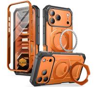 SUPCASE Cover per iPhone 18 Pro Max/iPhone 17 Pro Max Custodia Magnetica | [Pellicola Temperata Integrata e Supporto] [Compatibile con MagSafe] a Protezione Totale (UBGrip Pro), Corallo