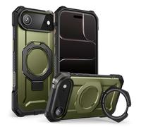 SUPCASE Cover per iPhone Air 6.5 Pollici con Supporto (Unicorn Beetle Grip), [Compatibile con MagSafe] [Protezione Militare dalle Cadute] - Custodia Magnetica Robusta e Resistente (Verde)