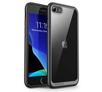 SUPCASE Cover per iPhone SE 2022, iPhone SE 2020, iPhone 8, iPhone 7 [UB Style] Protezione Ultrasottile Trasparente Antiurto Paraurti in TPU (Nero)