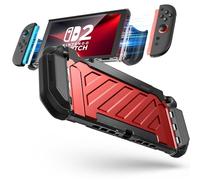 SUPCASE Cover per Nintendo Switch 2 2025 - [Protezione di Livello Militare] [Controller Joy-Con Magnetici Compatibili] Ricaricabile nella Dock - Accessori per Nintendo Switch 2 (Rosso)