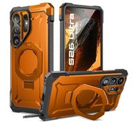 SUPCASE Cover per Samsung Galaxy S26 Ultra (2026) con Supporto, [Compatibile con Ricarica Wireless] [Protezione di Livello Militare] Custodia Magnetica Resistente per S26 Ultra (Arancione)