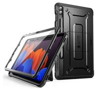 SUPCASE Cover per Samsung Galaxy Tab S9 FE Plus 12,4 pollici (versione 2023), con Pellicola Schermo Integrata, Cavalletto e Supporto per Penna, Custodia Protettiva Robusta per Tutto il Corpo (Nero)