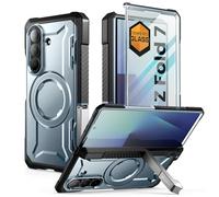 SUPCASE Cover per Samsung Galaxy Z Fold 7 con Supporto (UB Grip), [Compatibile con MagSafe] [Pellicola in Vetro Temperato Integrata] [Protezione Cerniera] - Custodia Militare Antiurto (Blu)