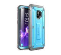 SUPCASE Cover Samsung S9, Custodia Rigida a 360 gradi Protezione Schermo e Clip Cintura Integrata [Serie Unicorn Beetle Pro] Rugged Case per Samsung Galaxy S9 2018, Blu