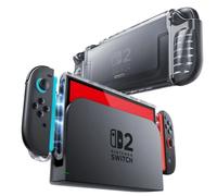 Supcase Crystal Case Cover Protettiva Per Nintendo Switch 2 Trasparente Nero