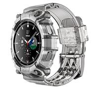 SUPCASE Custodia per Galaxy Watch 4 [46mm] 2021, Robusta Custodia Protettiva con Cinturini di Ricambio per Galaxy Watch 4 Classic 46mm 2021 (Grigio)