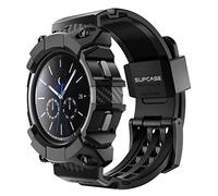 SUPCASE Custodia per Galaxy Watch 4 [46mm] 2021, Robusta Custodia Protettiva con Cinturini di Ricambio per Galaxy Watch 4 Classic 46mm 2021 (Nero)